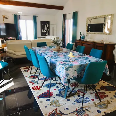 فيلة Superbe 5 Etoiles Presqu'ile De Giens La Madrague Rita La D'or Vue Piscine