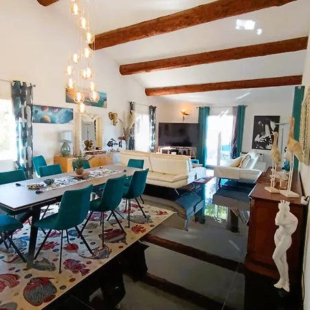 Superbe 5 Etoiles Presqu'ile De Giens La Madrague Rita La D'or Vue Piscine